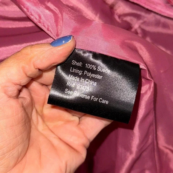 Sorbe • Pink Suede Jacket - Picture 4 of 12